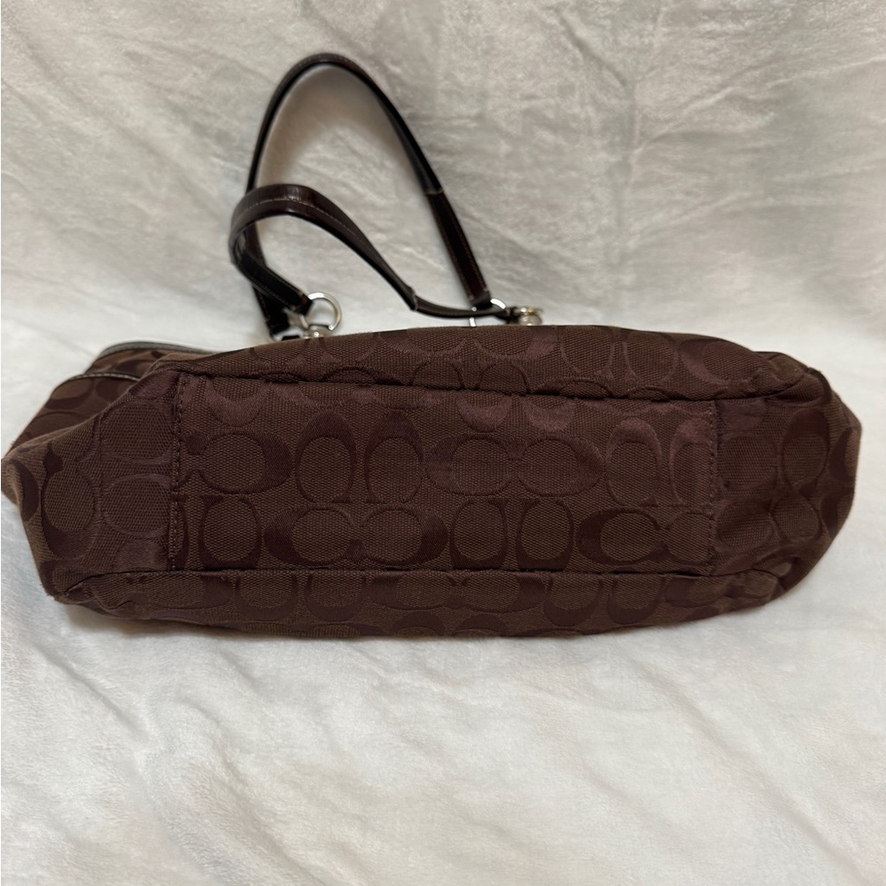 Coach Chocolate Brown Signature Tote - Picture 6 of 7